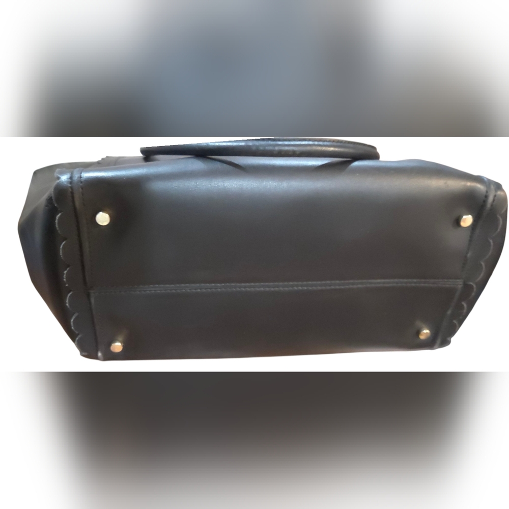 Kate Spade - Large New York Maple Court Maxime Scallop Black Tote 19x11x6 - Picture 4 of 16